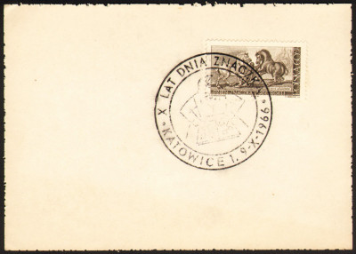 1966 [KO66 303] X lat znaczka - Katowice